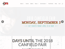 Tablet Screenshot of canfieldfair.com